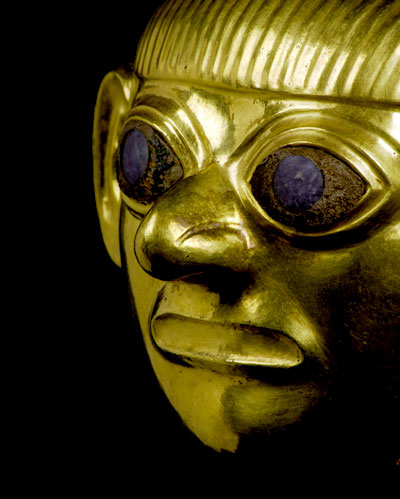 Ornamento d'oro, argento e pietre semipreziose - Cultura Moche